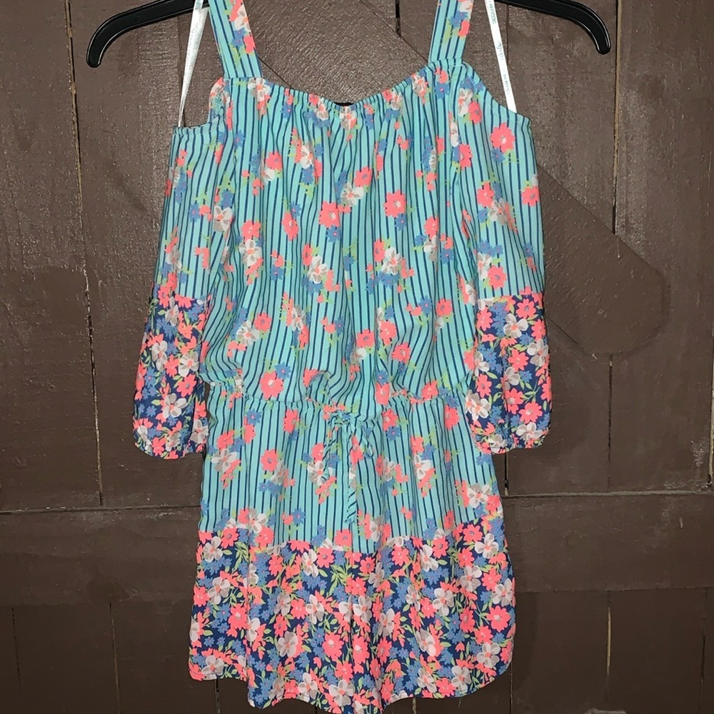 Sequin Hearts- young girls Romper